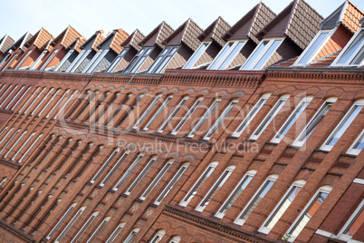 Jugendstilfassade in Kiel, Deutschland