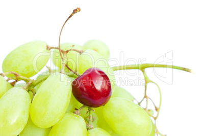 grapes cherry isolated on white