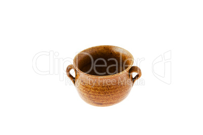 a small pot isolated on white