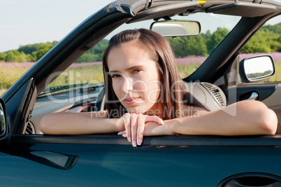 Beautiful brunette woman