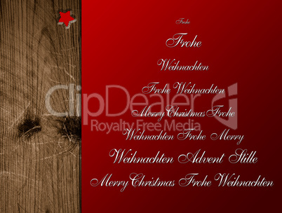 Weihnachten Holz rot Weihnachten Holz rot