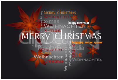 Weihnachtskarte Text Collage