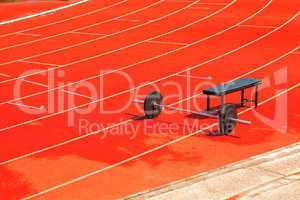 running track and rod