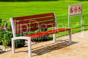 lonely bench in the park