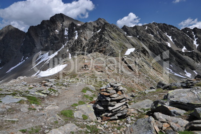 Finstertaler Scharte und Kraspesspitze