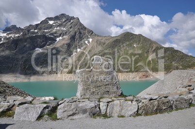 Infotafel am Speicher Finstertal