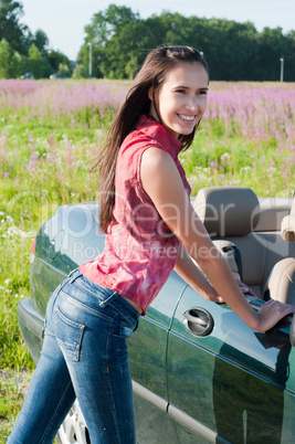 Beautiful brunette woman