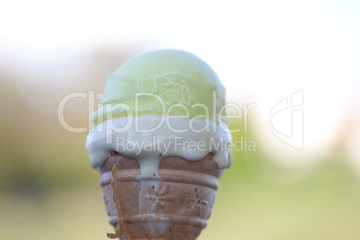 Ice cream against the sky