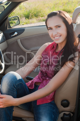 Beautiful brunette woman