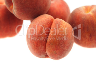 Peach isolated on white