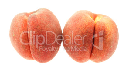 Peach isolated on white