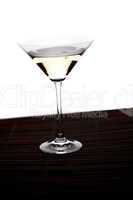 martini glass on a white background