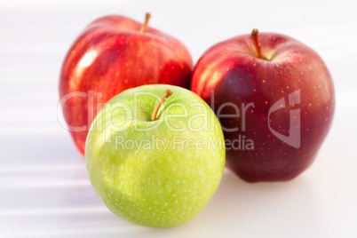 apples isolated on white