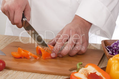 Cut vegetables