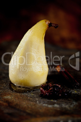 Poached pear