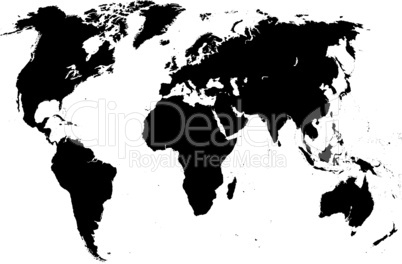 Graphic map of the world, (vector)