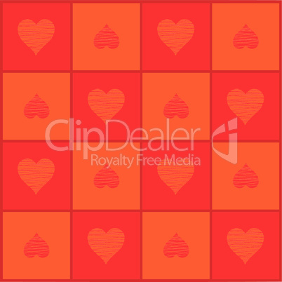 Background with hearts vector