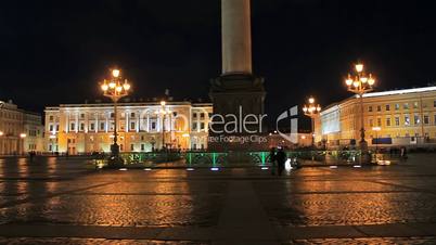 Night at the Palace Square