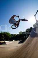 BMX Bike Stunt bar spin