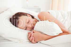 Sleeping beautiful woman