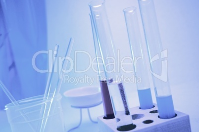 chemistry laboratory equipment, test tubes