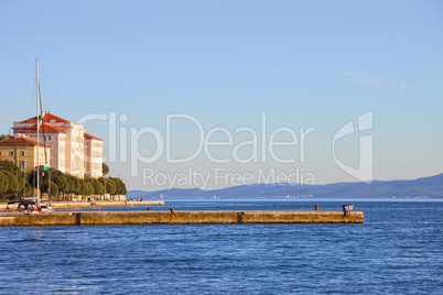 Zadar Pier on the Adriatic Sea