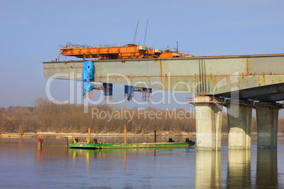 River Bridge Under Construction