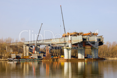 River Bridge Under Construction