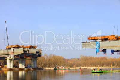 River Bridge Construction Site