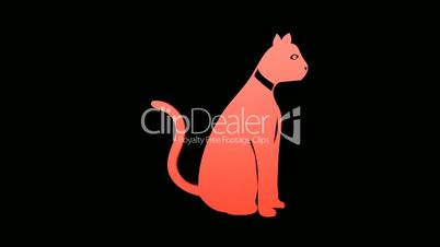 Rotation of 3D cat.feline,cute,pet,kitty,animal,kitten,young,fur,furry,adorable,