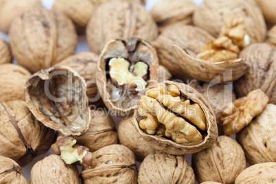 Walnuts background