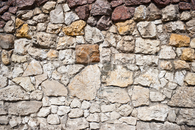 Rough stone wall