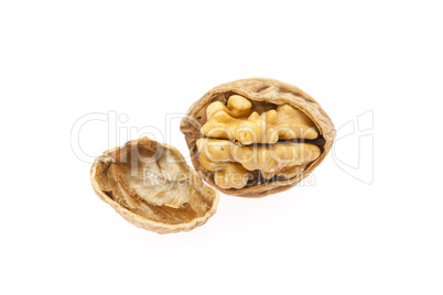 Walnuts isolated on white