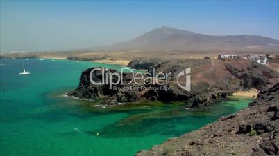 famous papagayo beach super wide