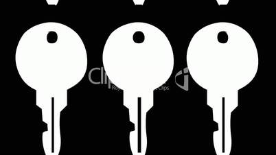 Rotation of key.lock,skeleton,antique,open,door,safe,house,secret,latchkey,