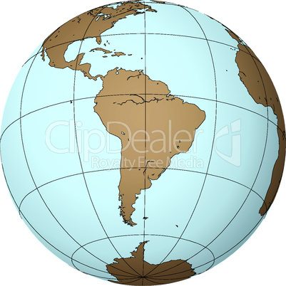 south america on earth