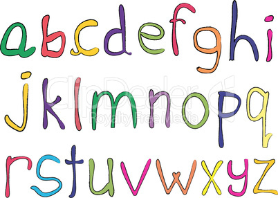 hand made alphabet