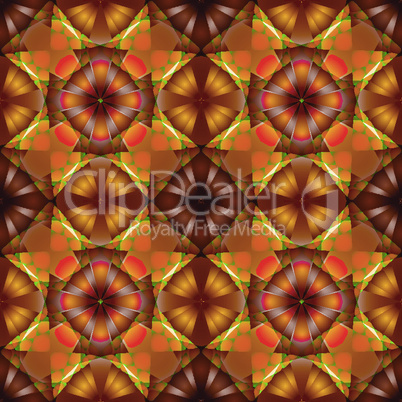 flowers seamless geometric pattern