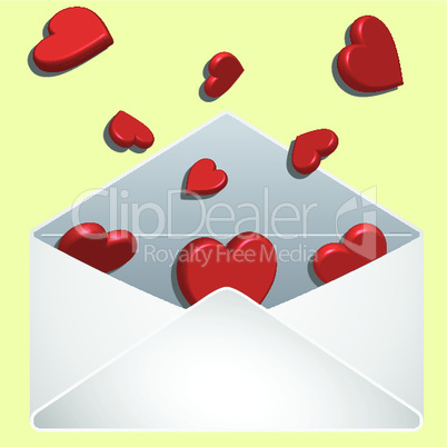 envelope with love