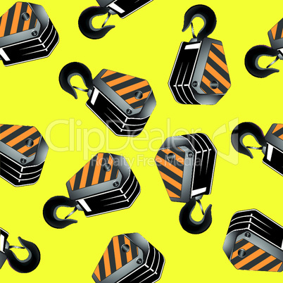 crane hooks seamless pattern