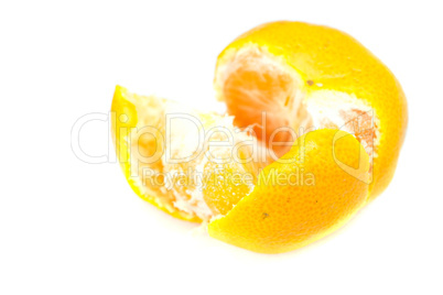 Mandarin isolated on white