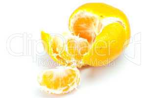 Mandarin isolated on white