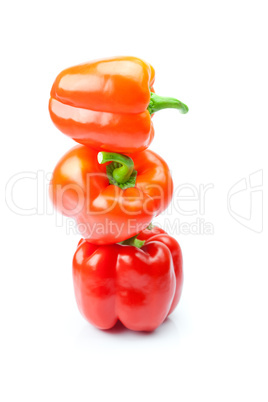 red pepper isolated on white