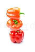 red pepper isolated on white