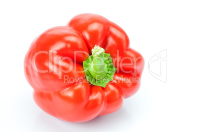 red pepper isolated on white