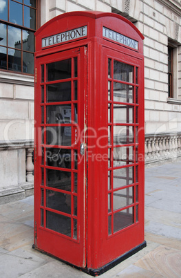 London telephone box