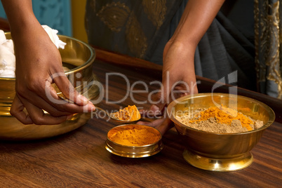 traditional indian ayurvedic  massage