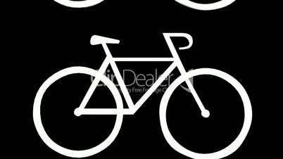 Rotation of 3D bicycle.Transportation,traffic,sports,fitness,Tour-de-France,wheel,sport,pedal,
