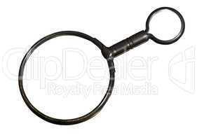Antique brass magnifying glass