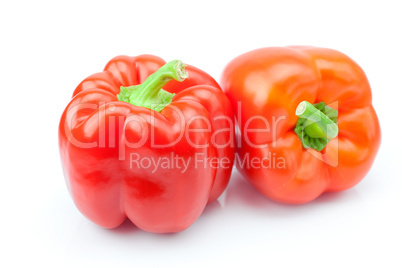 red pepper isolated on white